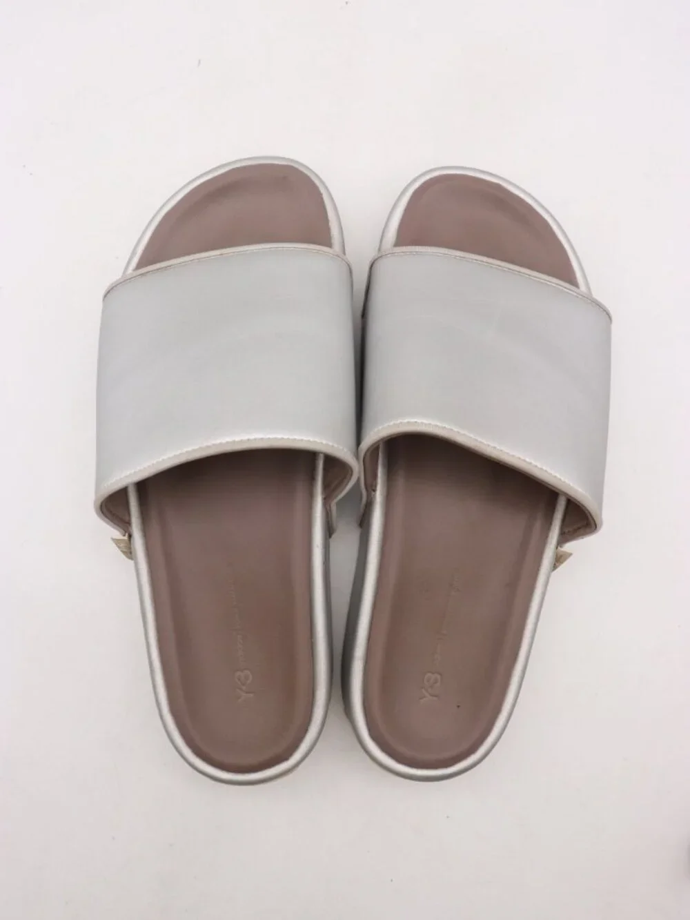 Adidas Y-3 Silver Sandals Men's Size 10 Casual Slide Shoes HQ3665